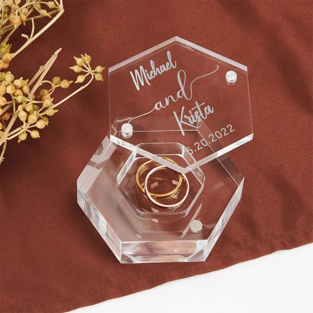 Custom Engraved Acrylic Ring Bearer